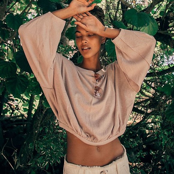 Free People Tops - We The Free People Cuddle Bubble Top M NWT